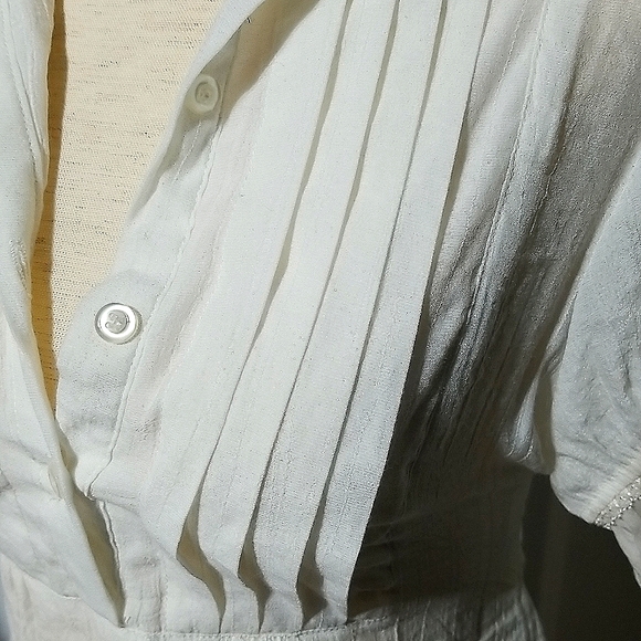 Vintage Inspired Lace Back Shirt Dress - Picture 3 of 7